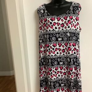 NEW SHEIN Pink Leopard Print Dress fits XL 39/40 Bust